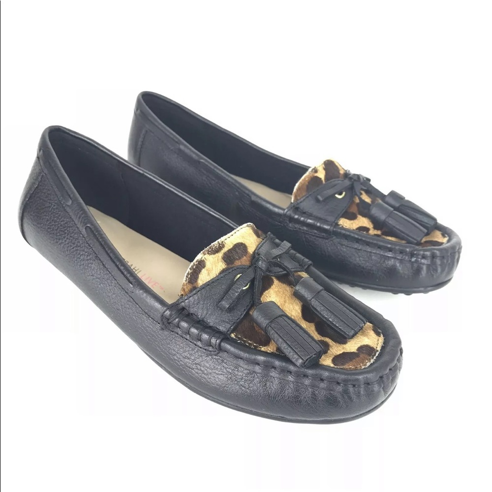 Isaac Mizrahi Live Aislinn Leopard Moccasins